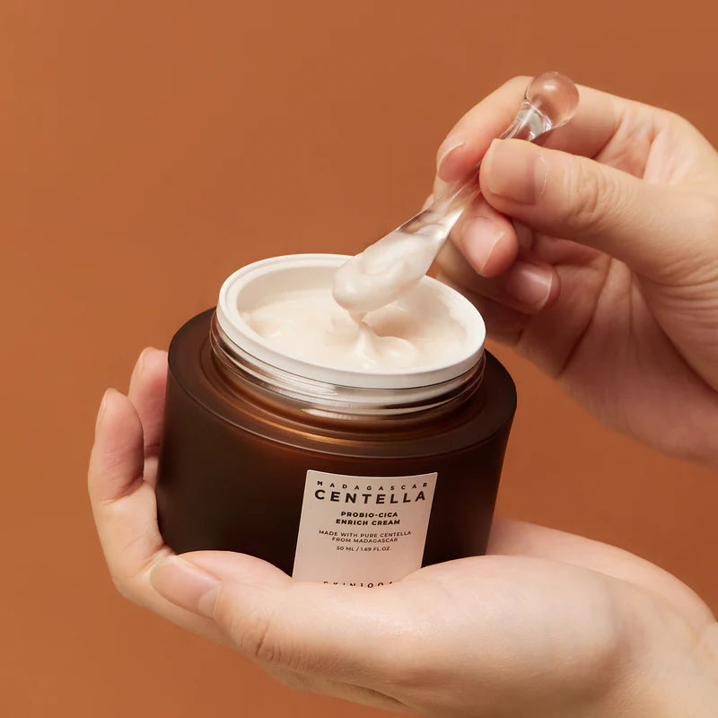 SKIN1004 - Madagascar Centella Probio-Cica Enrich Cream 50 ML | Crema Hidratante Antiedad y Calmante