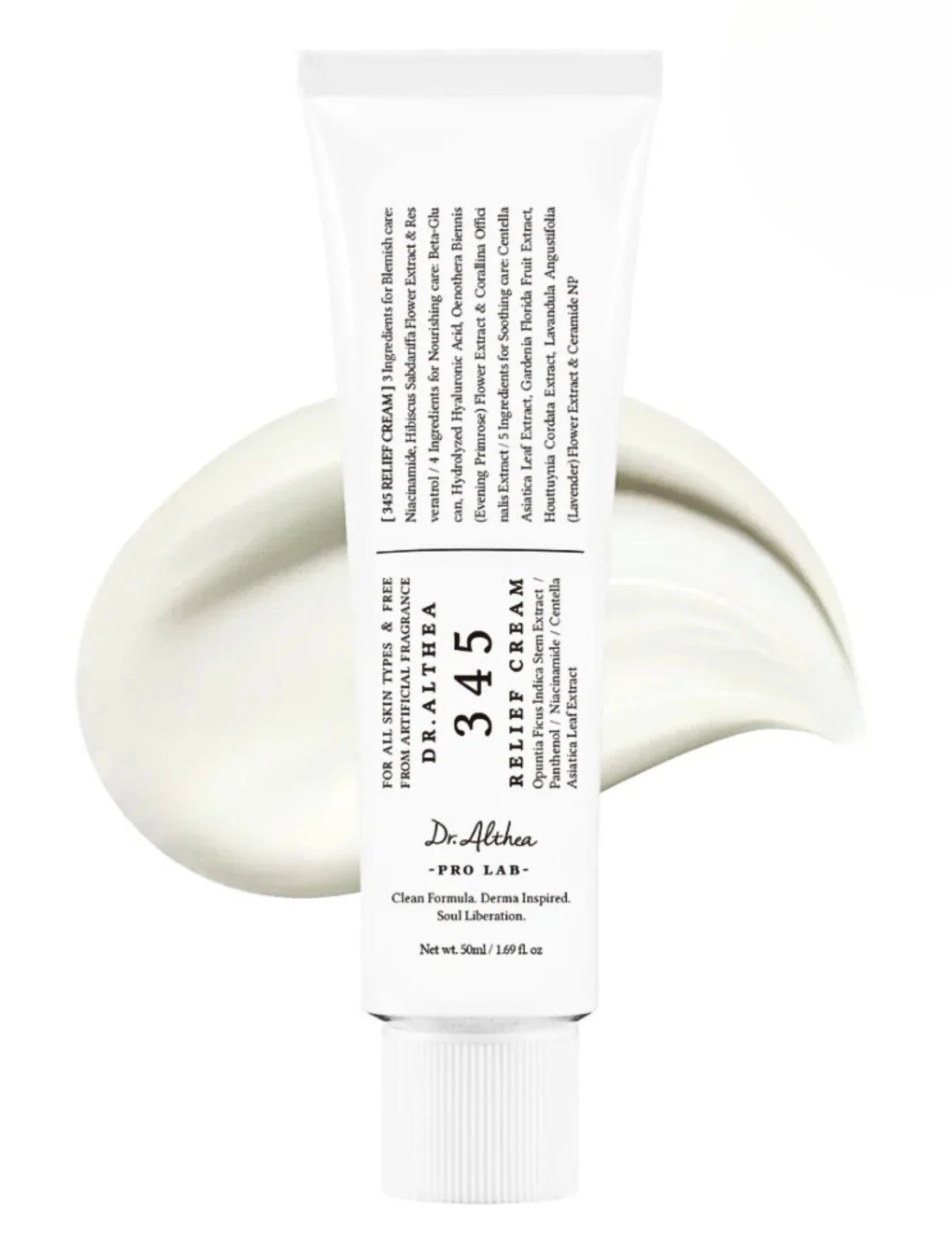 345NA Relief Cream – Crema Vegana para Regenerar y Desinflamar Piel Sensible