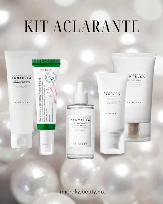KIT Aclarante | 5 piezas full size | Rutina completa día y noche