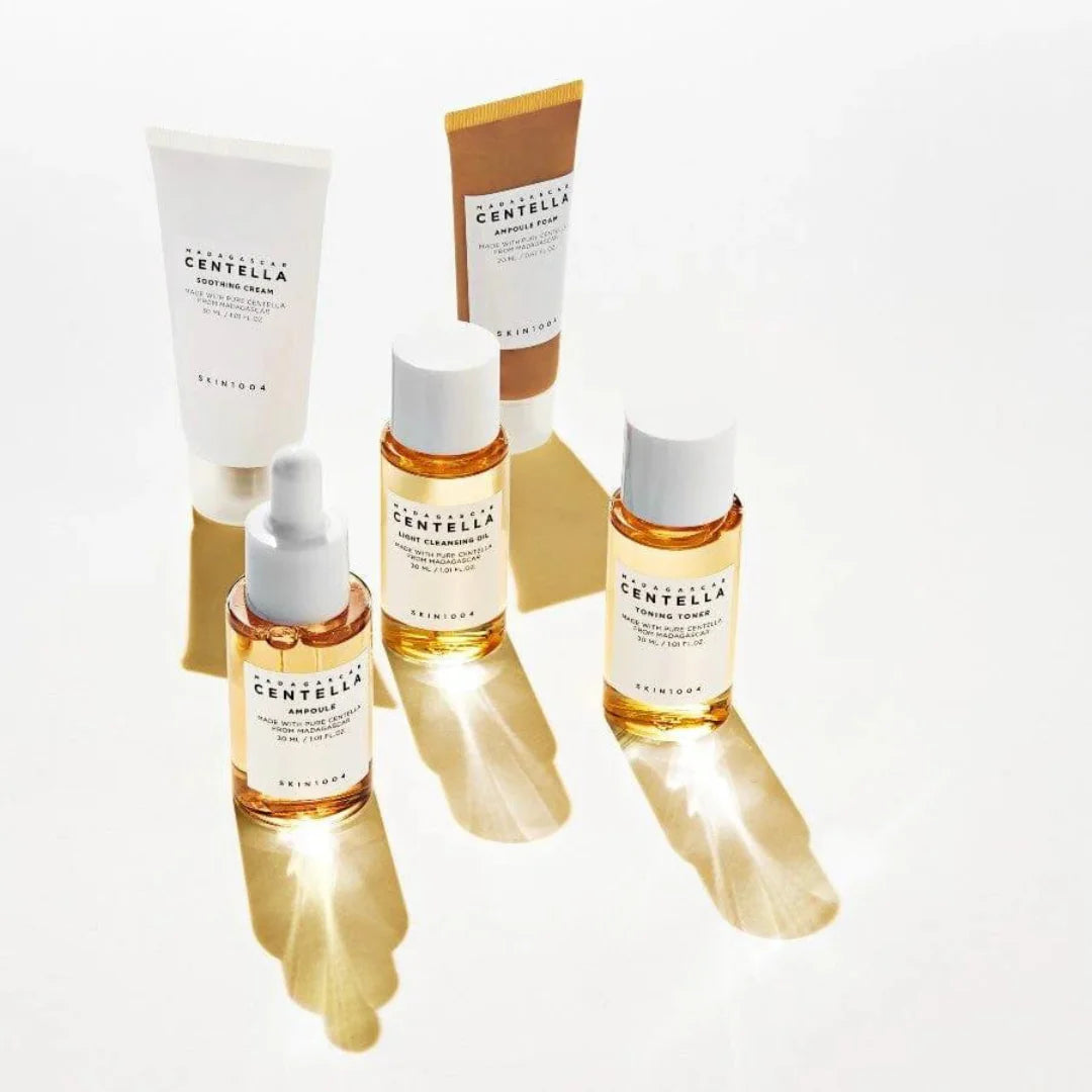 Travel Kit | Prueba - Ampolla, Tónico, Crema, Aceite Limpiador Madagascar Centella