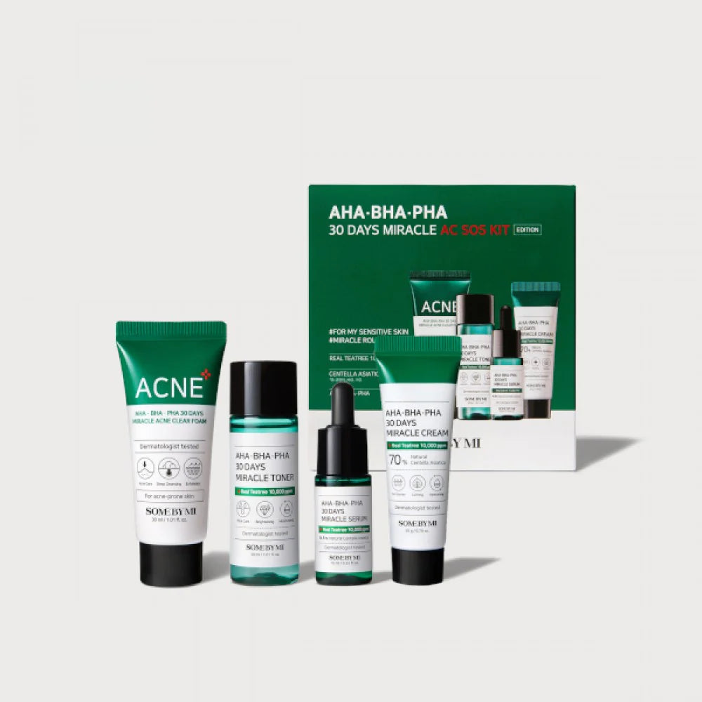 30 Days Miracle AC SOS Kit | Tratamiento reductor de acné en 30 Días
