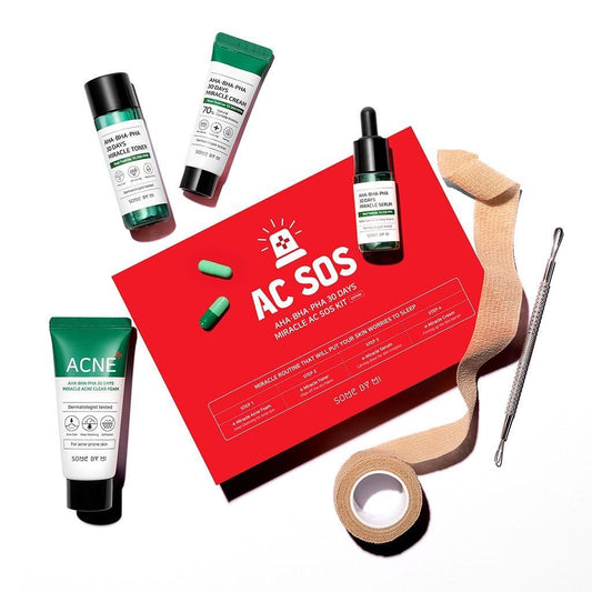 30 Days Miracle AC SOS Kit | Tratamiento reductor de acné en 30 Días